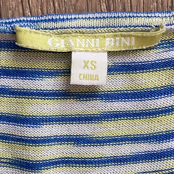 Gianni Bini Silk Blend Dress Midi Tiered Ruffle Hem - Picture 8 of 11